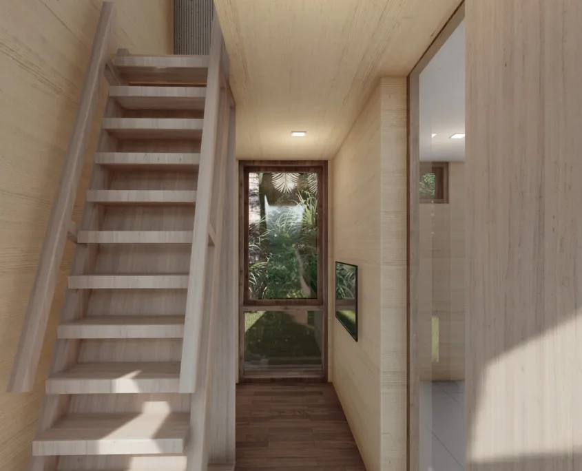 Pod 20 cube mezzanine stairs