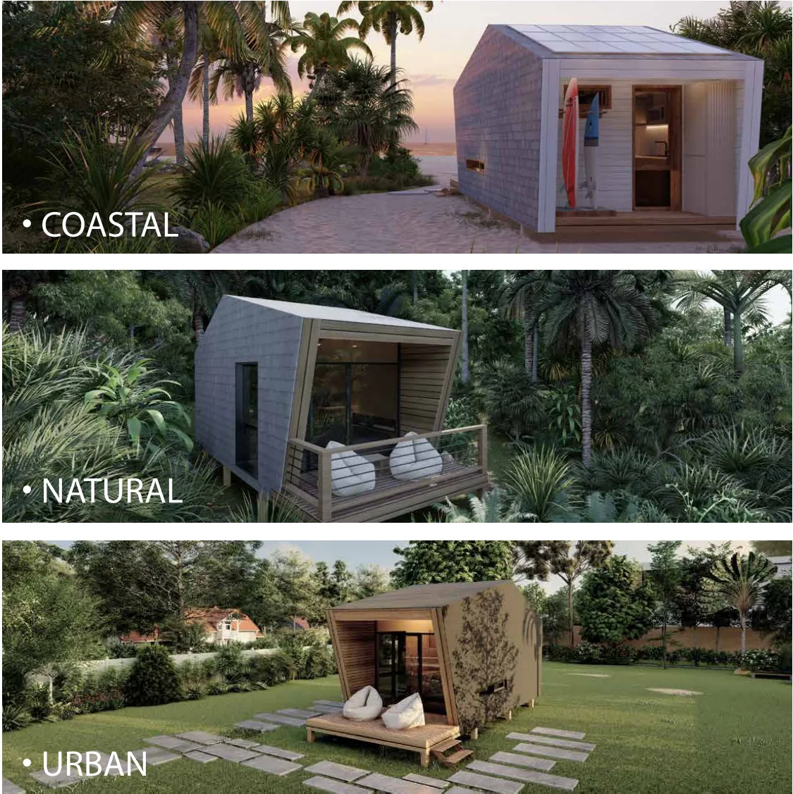 POD 20 Wood prefab bungalow from Bali